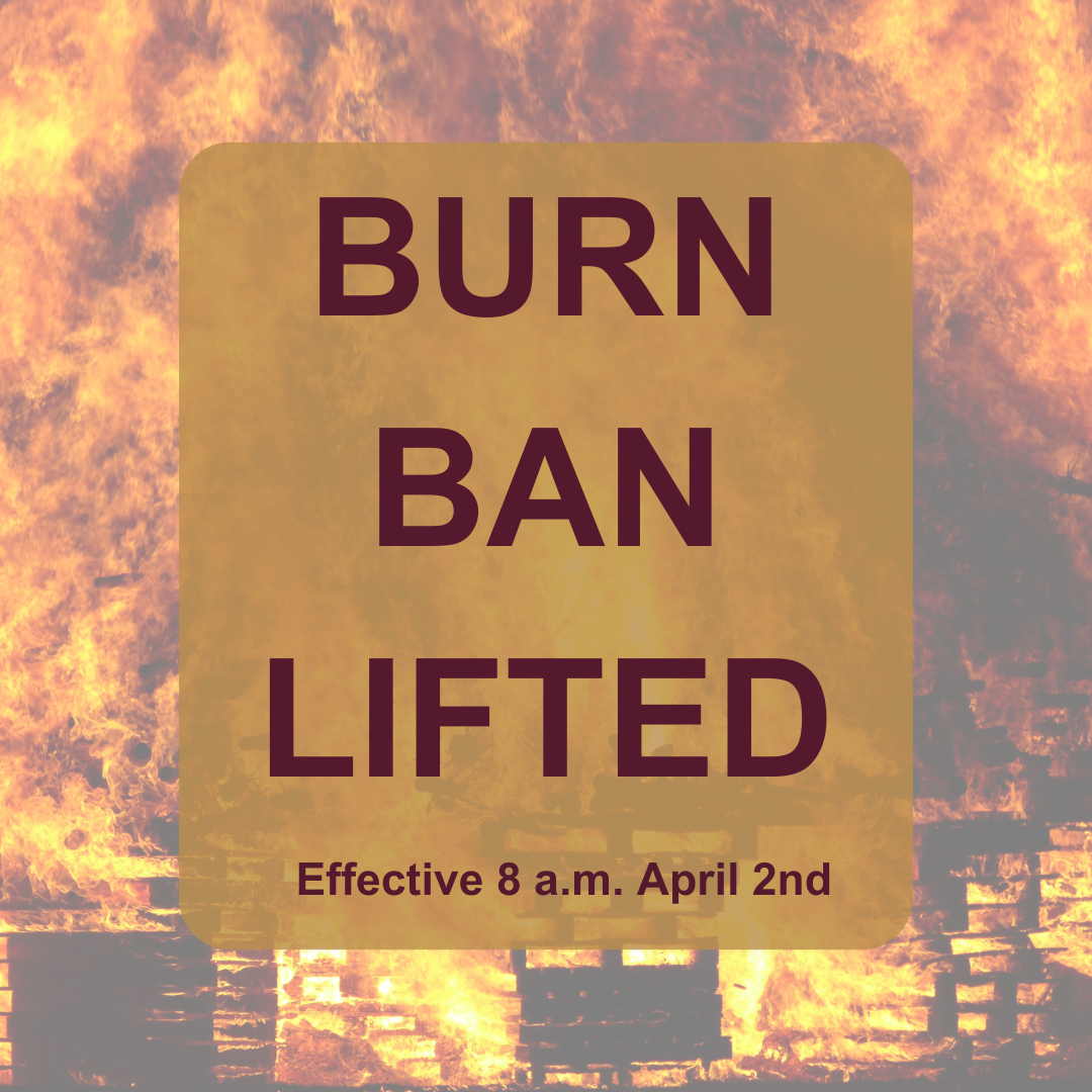 Burn Ban Lifted insta