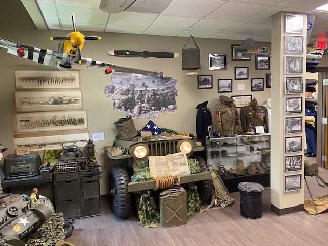 Collection of military items